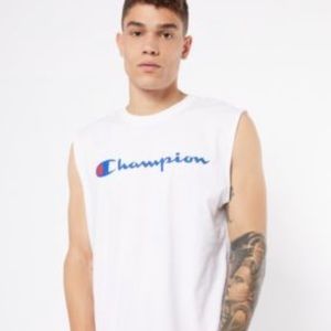 Champion muscle tee white